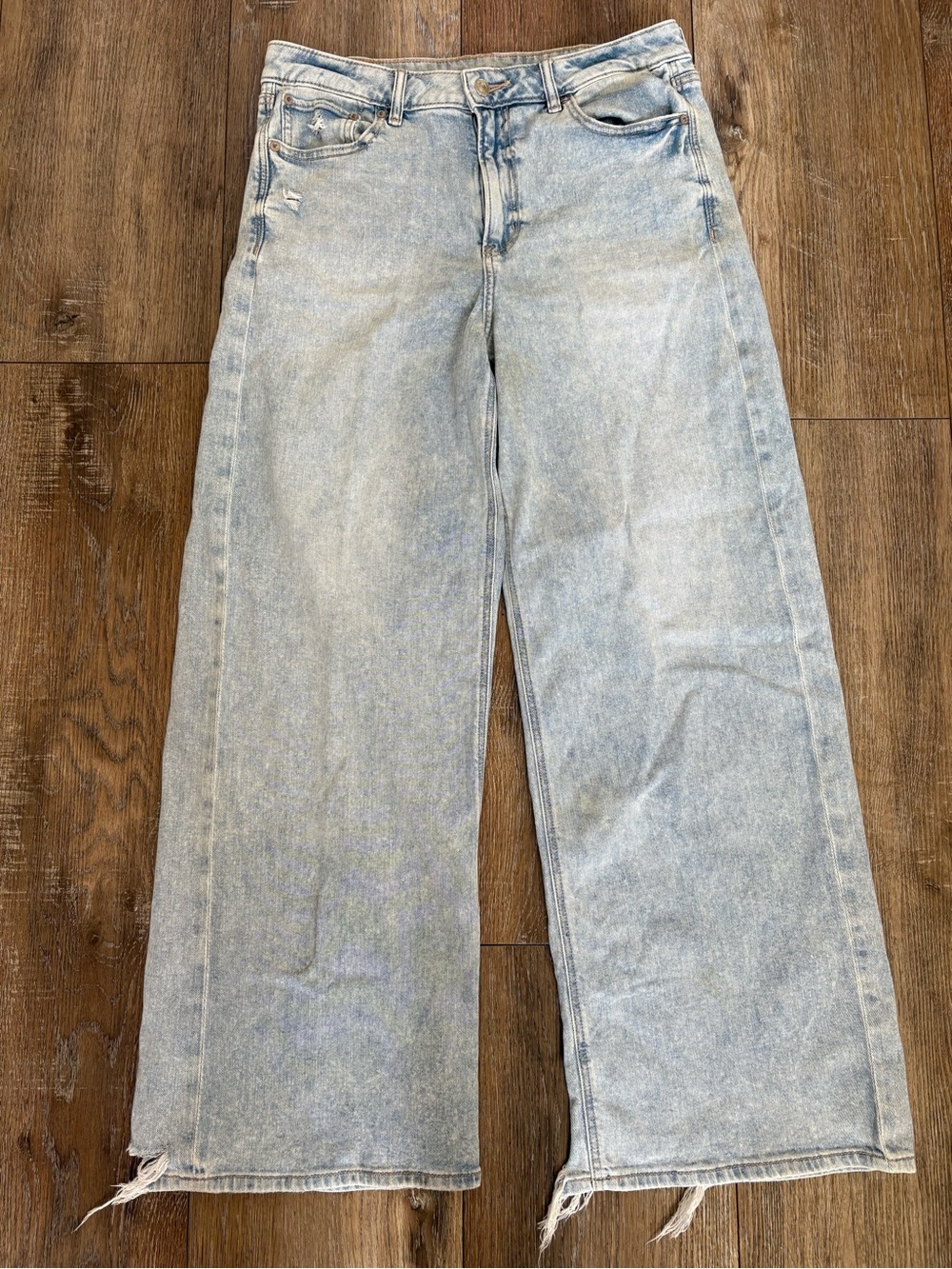 American eagle Super high rise baggy wide leg women’s size 8 regular